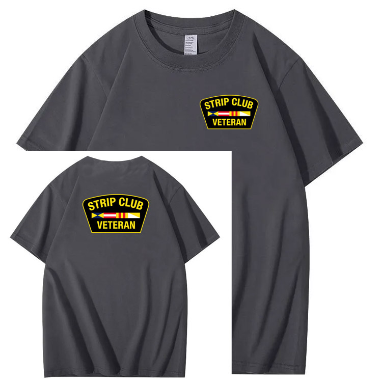 Strip Club Veteran  Pattern 100&Cotton Print T-Shirt