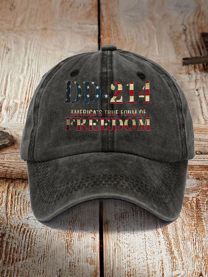 Men's DD-214 America's True  Form Of Freedom Hat
