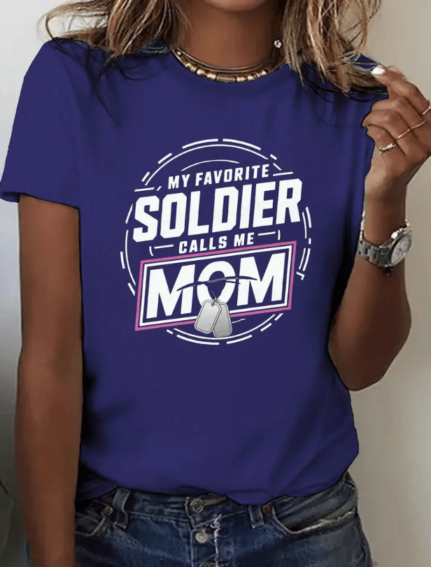 My Favorite Soldier Calls Me Mom - Women's Pure T-Shirt