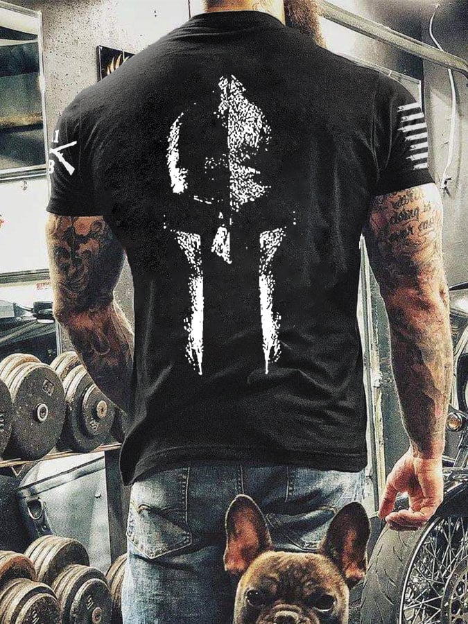 Men's Veterans Day Skull T-Shirt