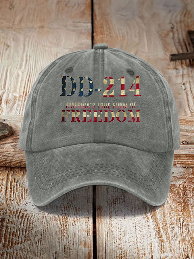 Men's DD-214 America's True  Form Of Freedom Hat