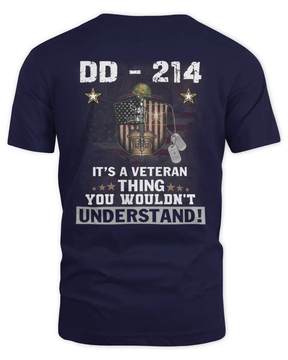 DD-214 Pattern 100% Cotton T-Shirt