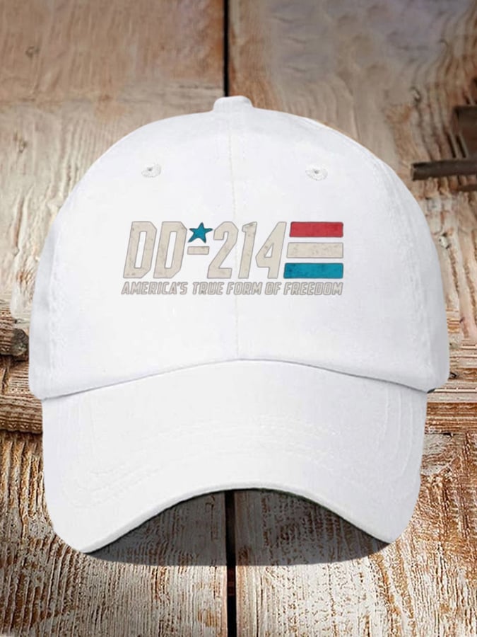 Unisex  Veteran's DD-214 Veterans Print Baseball Cap