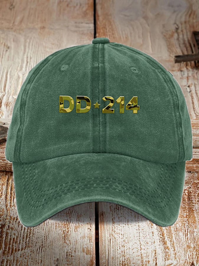Unisex   DD-214 Veterans Print Baseball Cap