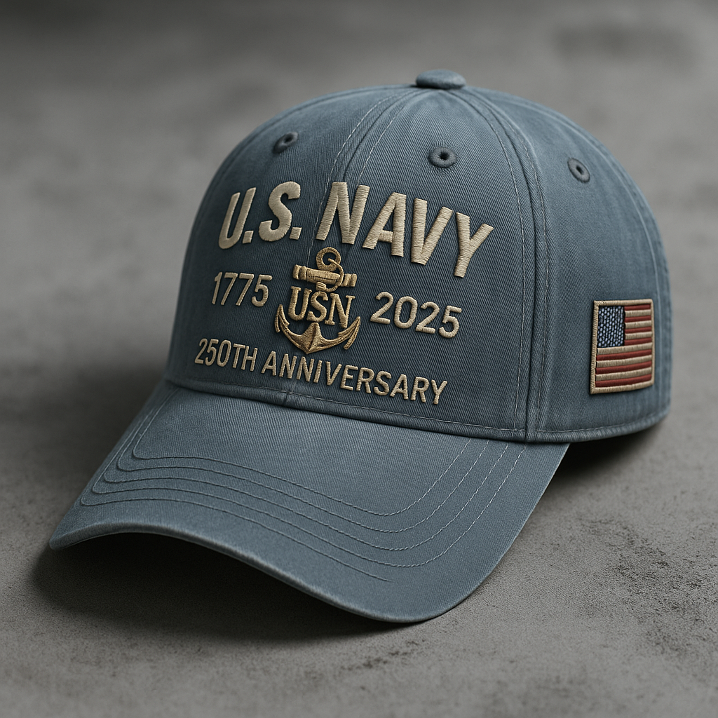 NAVY VETERAN TRIBUTE 250TH— U.S. NAVY ANNIVERSARY CAP