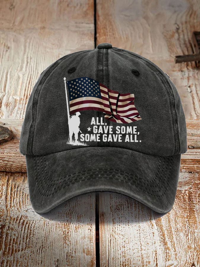 'All Gave Some, Some Gave All' print hat