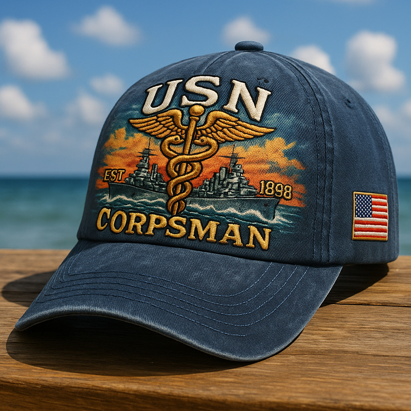 U.S. Navy Medical Corps Printed Cap