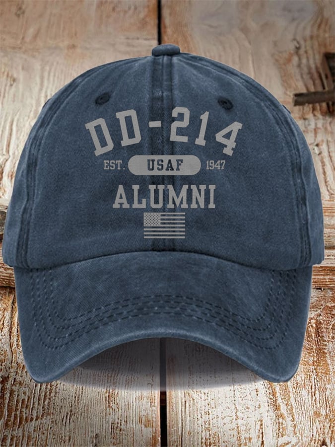 Unisex Distressed Washed Cotton Veteran Hat