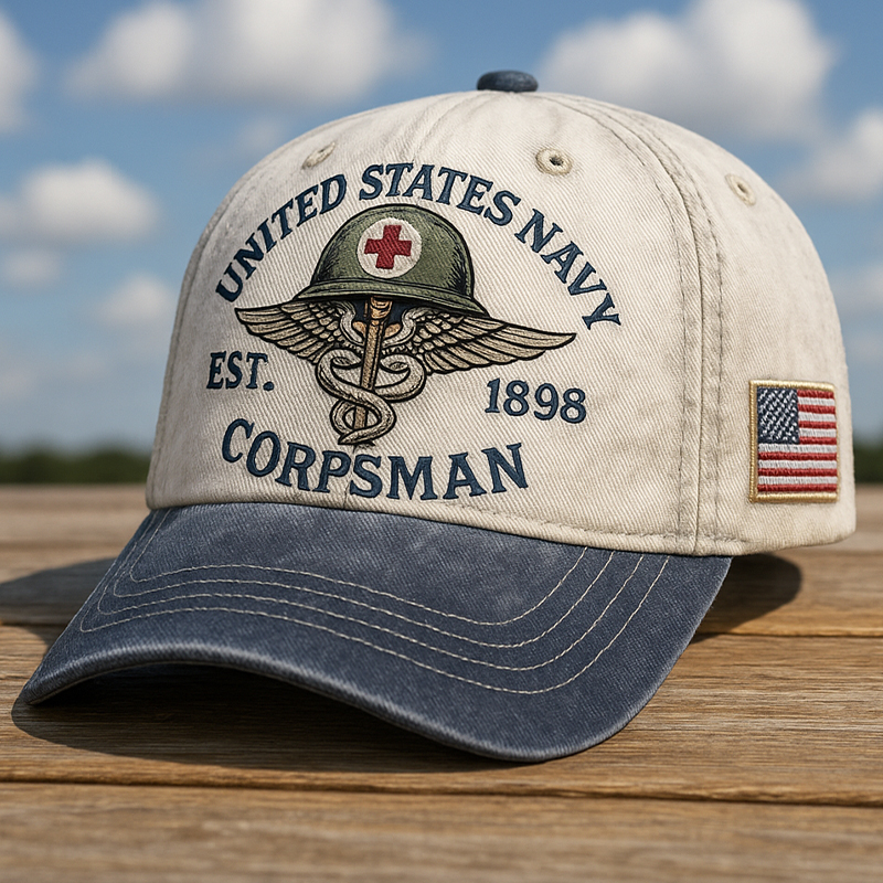 U.S. Navy Medical Corps Printed Cap