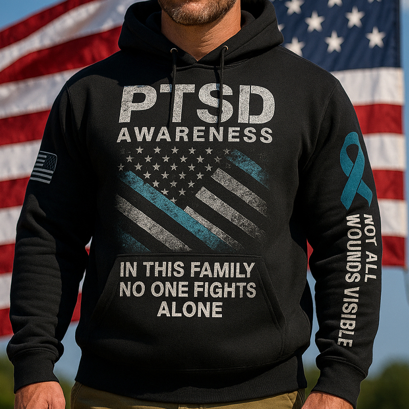 PTSD Casual Prints Hoodie