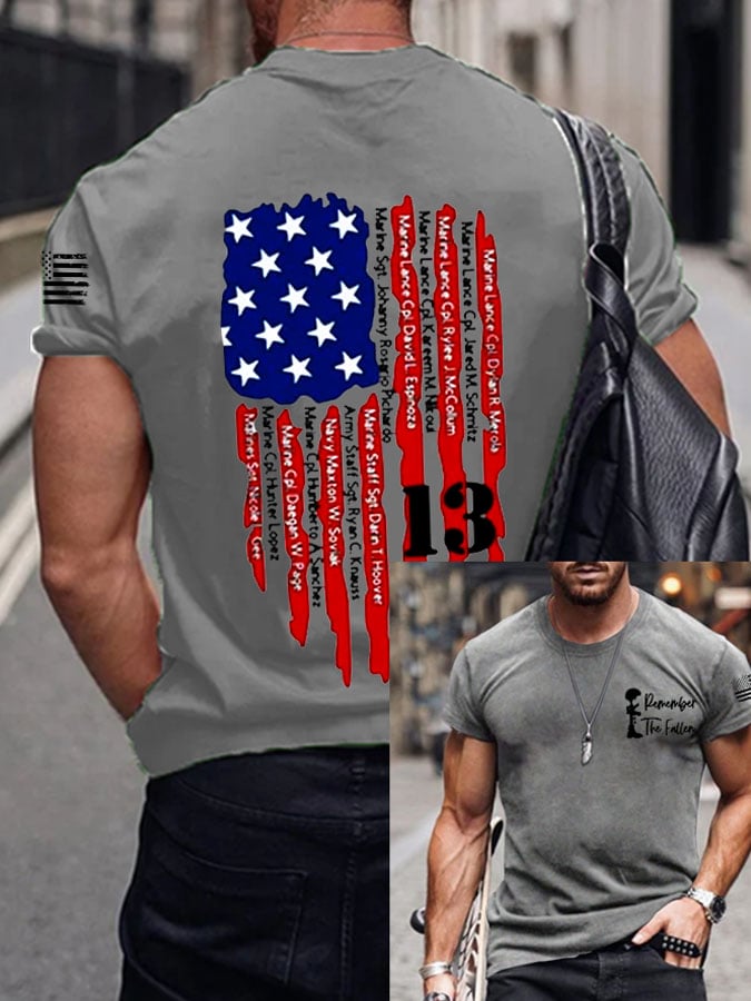 Men's DD-214 America'S True Form Of Freedom Printed Casual T-Shirt