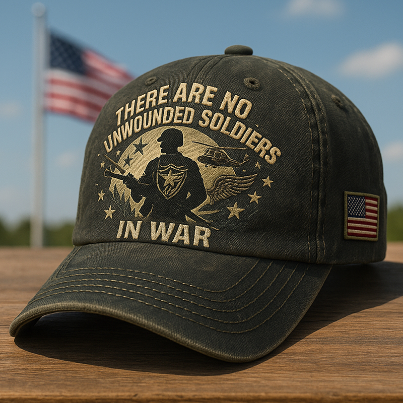 There Are No Unwounded Soldiers In War Cap