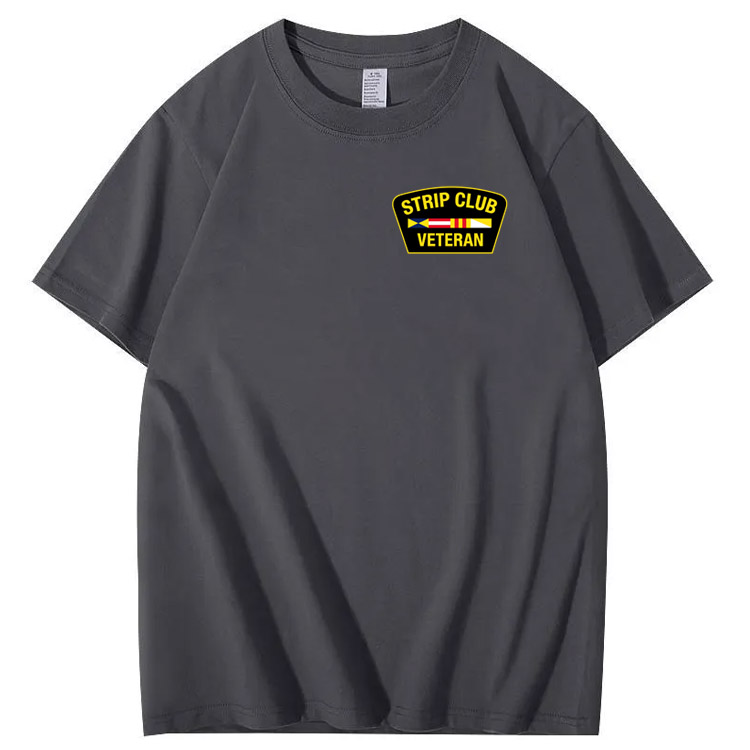 Strip Club Veteran  Pattern 100&Cotton Print T-Shirt