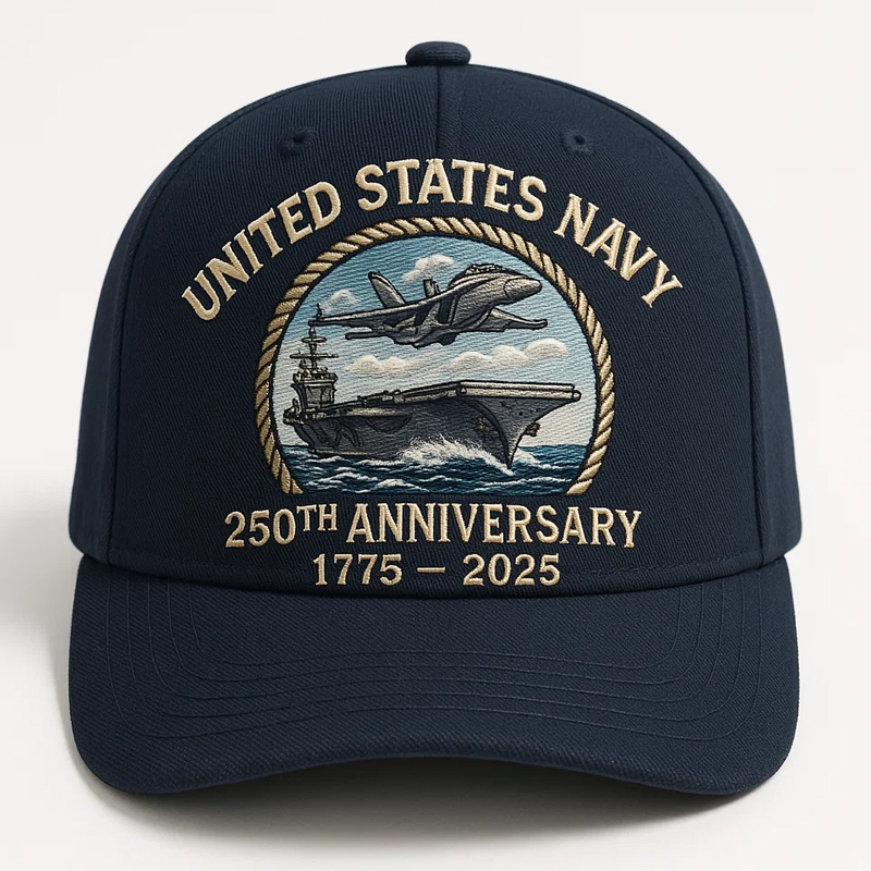 US Navy 250th Anniversary Birthday Hat
