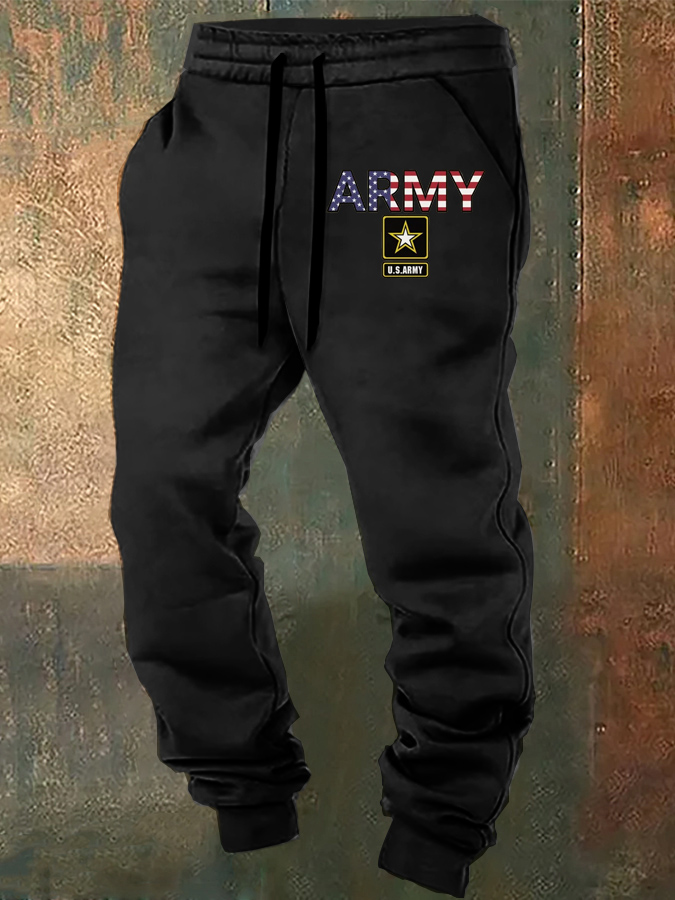 Men's Veterans ARMY Graphic Classic Sweatpants