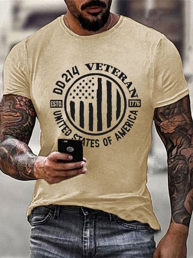 Men's DD 214 Veteran Print T-Shirt