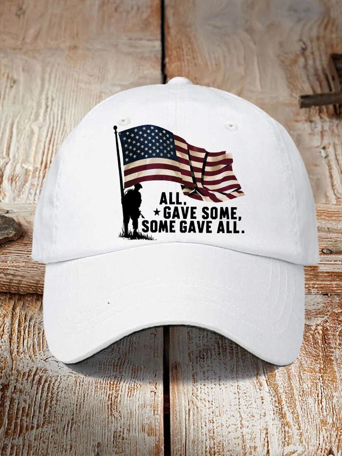'All Gave Some, Some Gave All' print hat