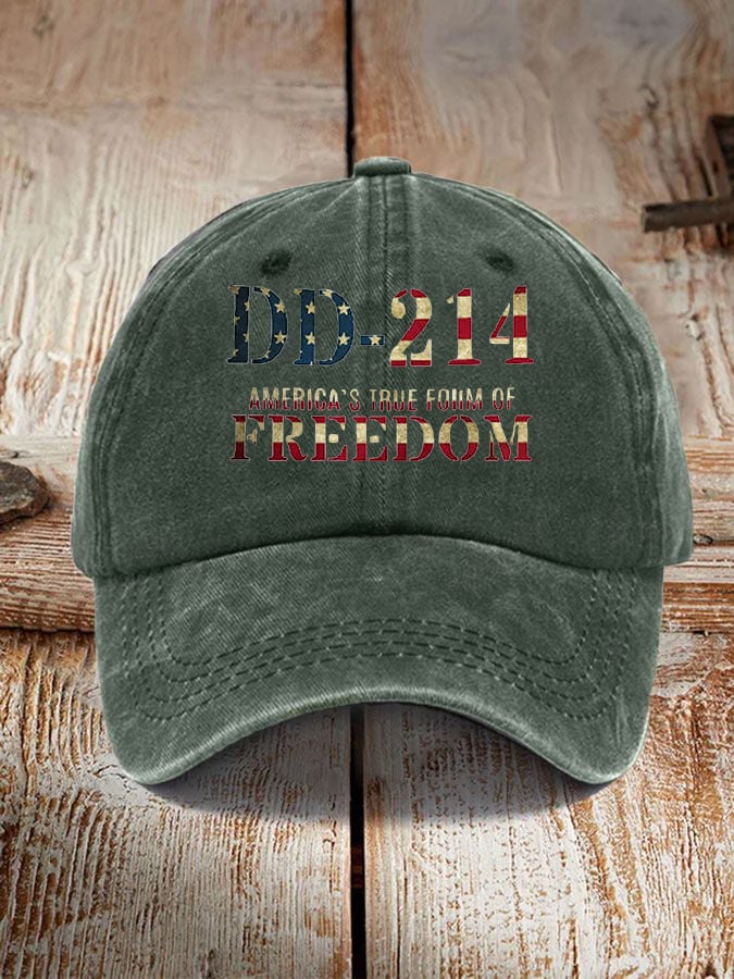 Men's DD-214 America's True  Form Of Freedom Hat