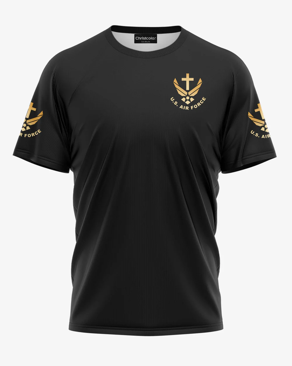 I Flew With The Air Force All Over Print T-Shirt Pattern Print 100% Cotton T-Shirt