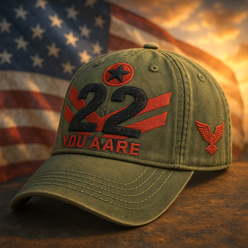 22 A Day Veteran Lives Matter Print Hat