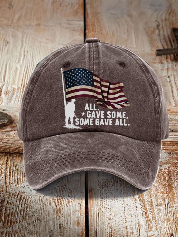 'All Gave Some, Some Gave All' print hat