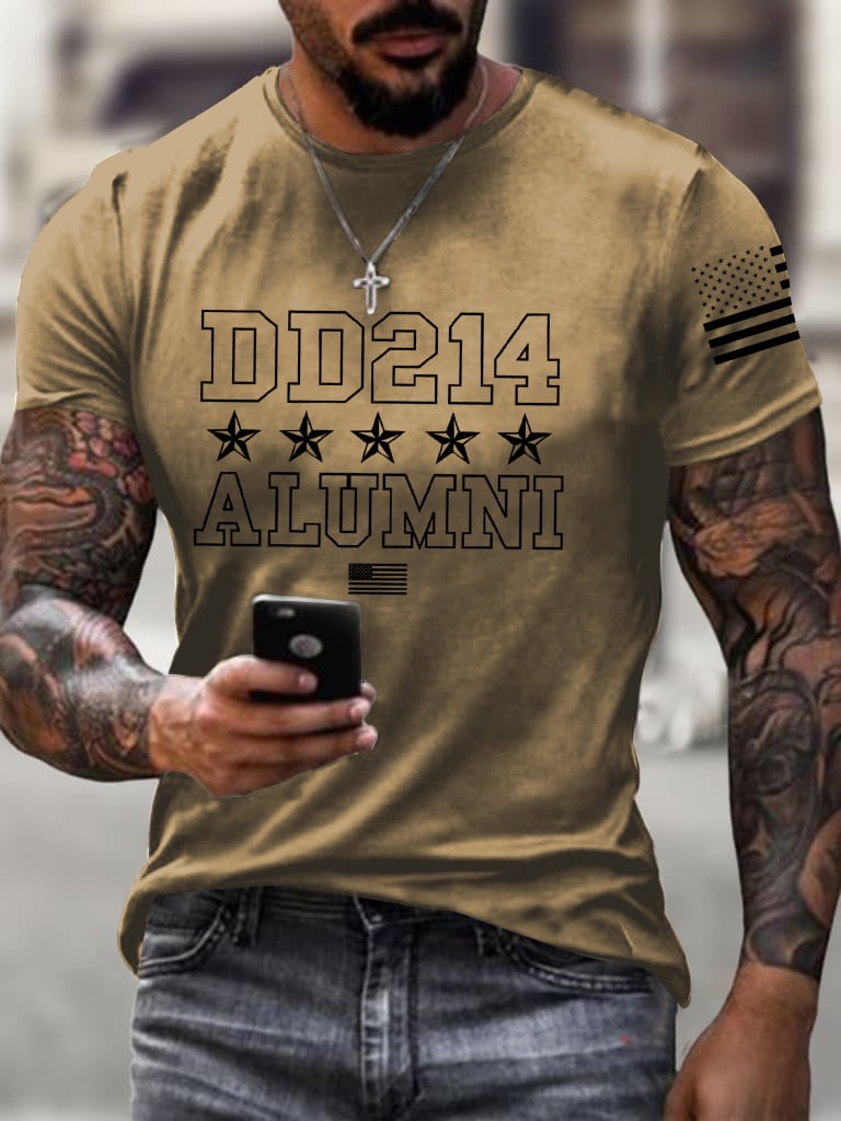 Men's Veteran DD-214 Printed T-Shirt