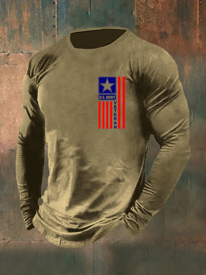Men's U.S. Army Veteran  Pattern Long Sleeve T-Shirt