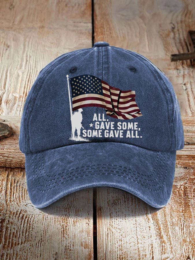 'All Gave Some, Some Gave All' print hat