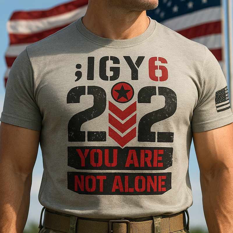 ;IGY6  22 You Are Not Alone Print T-Shirt