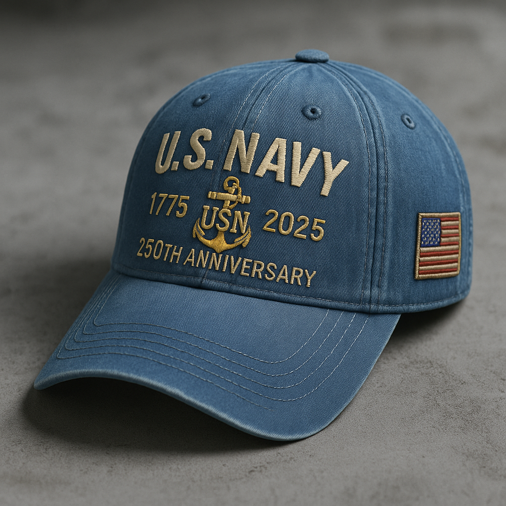 NAVY VETERAN TRIBUTE 250TH— U.S. NAVY ANNIVERSARY CAP