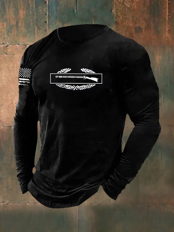 Men's Infantry Pattern Long Sleeve T-Shirt