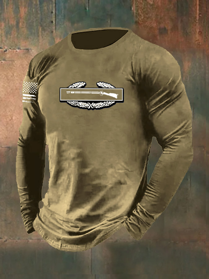 Men's Infantry Pattern Long Sleeve T-Shirt