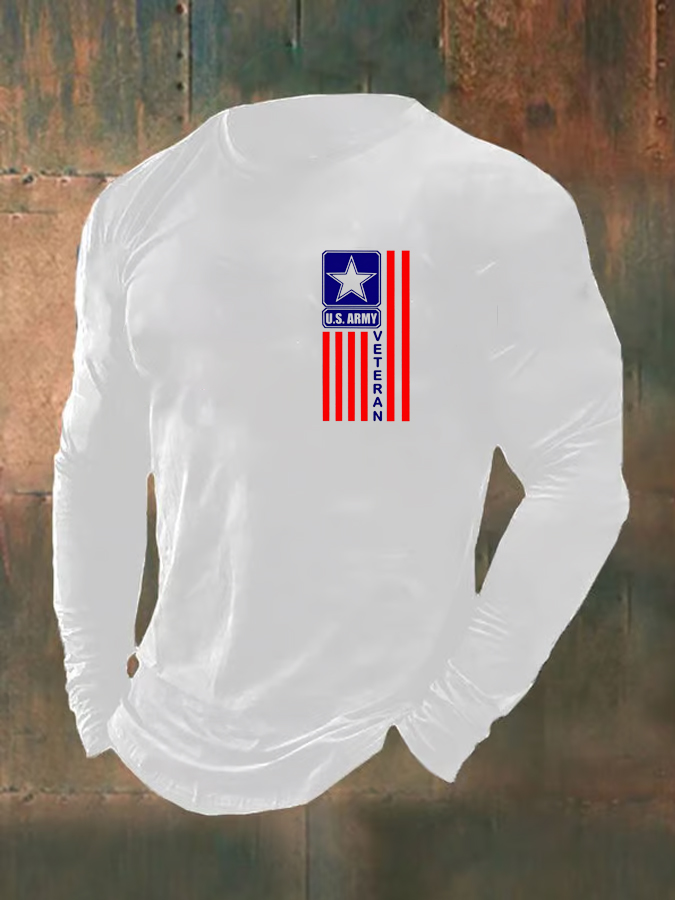 Men's U.S. Army Veteran  Pattern Long Sleeve T-Shirt
