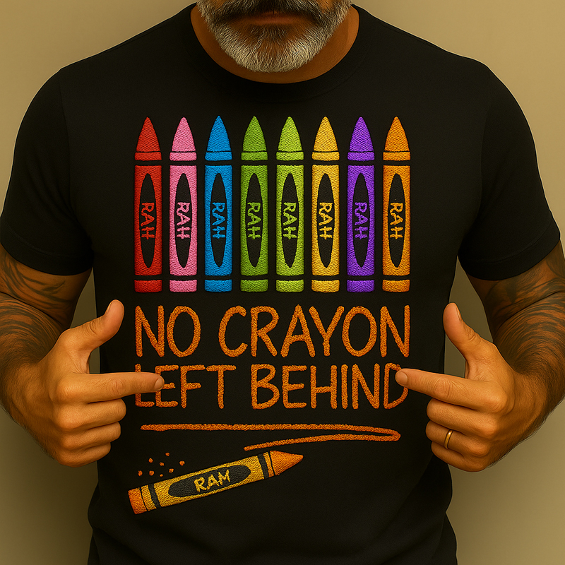 USMC Veteran Crayon Eater Print T-shirt