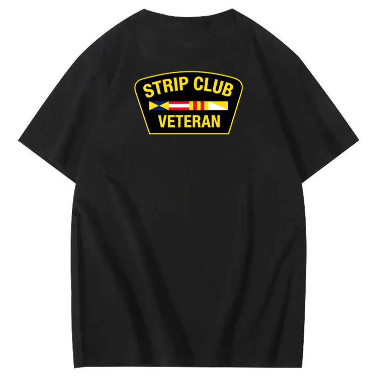 Strip Club Veteran  Pattern 100&Cotton Print T-Shirt