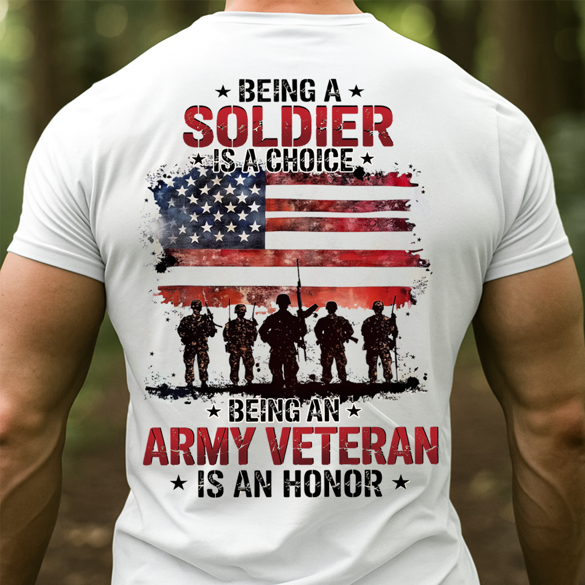 Being An Army Veteran Is An Honor Unisex T-shirt, Vintage Veteran Tee Gift Ideas