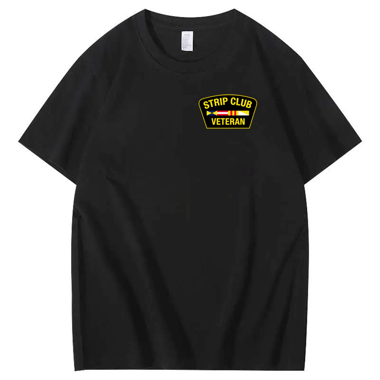 Strip Club Veteran  Pattern 100&Cotton Print T-Shirt