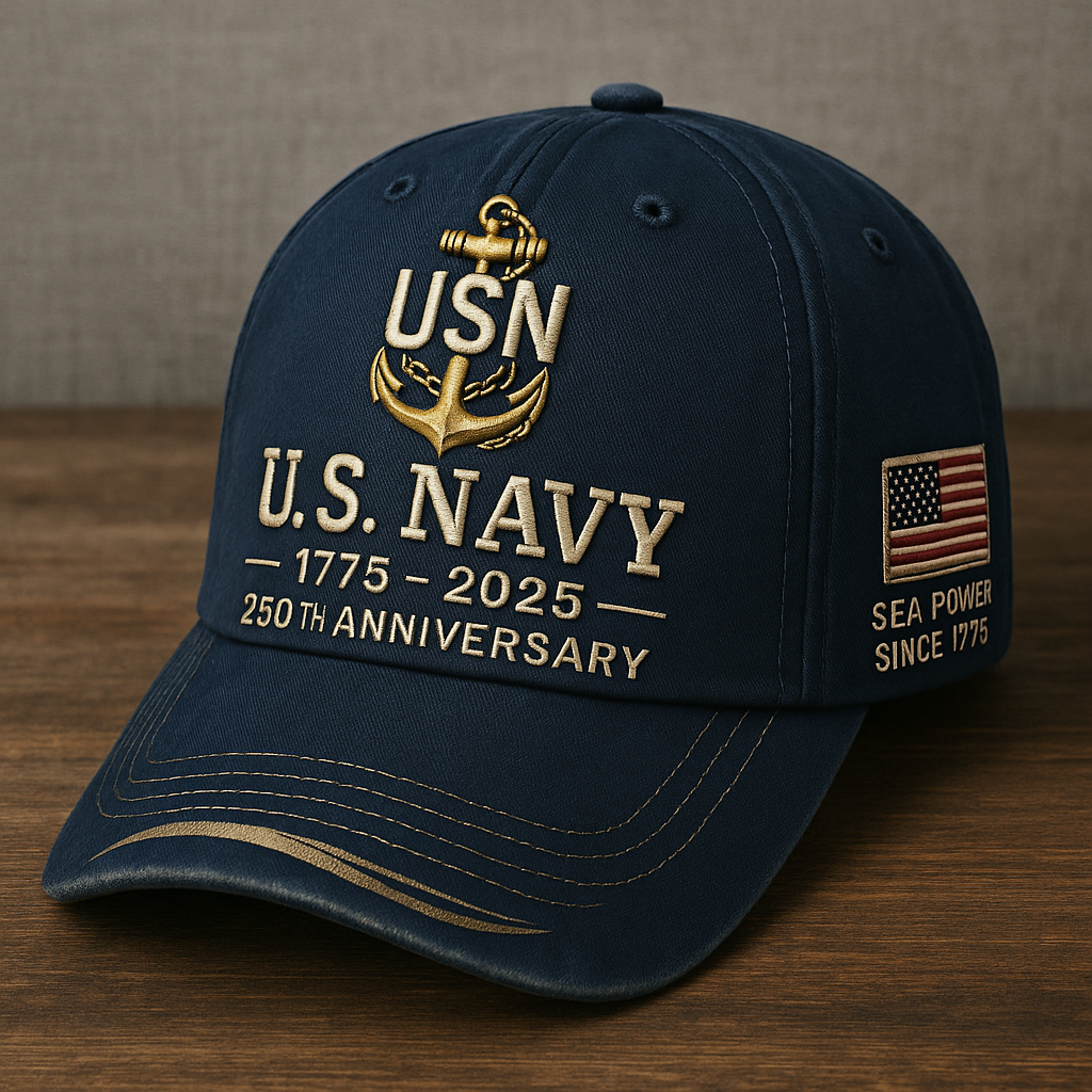 NAVY VETERAN TRIBUTE 250TH— U.S. NAVY ANNIVERSARY CAP