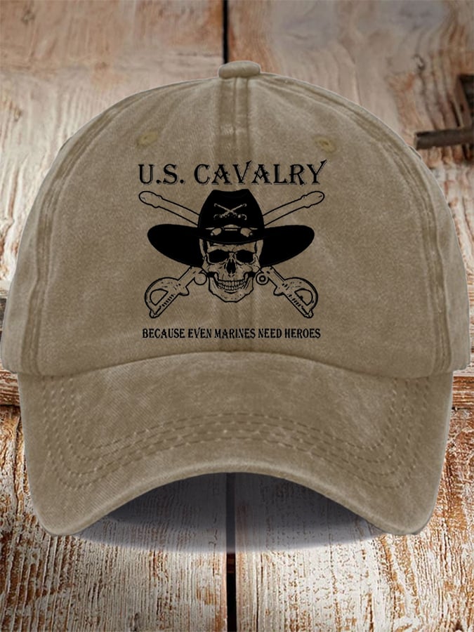 Unisex Distressed Washed Cotton Veteran Hat