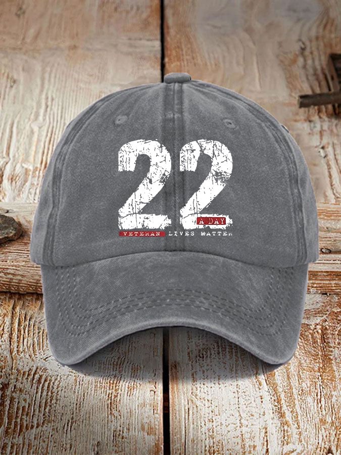 22 A Day veteran lives matter unisex vintage hat