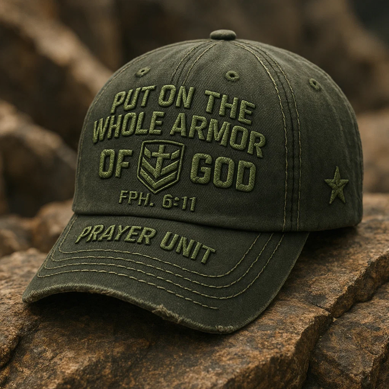 Put On The Whole Armor Of God Art Print Hat
