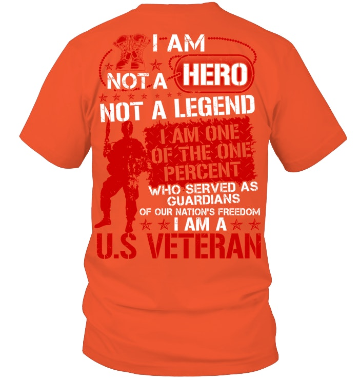 U.S Veteran  Pattern 100&Cotton Print T-Shirt