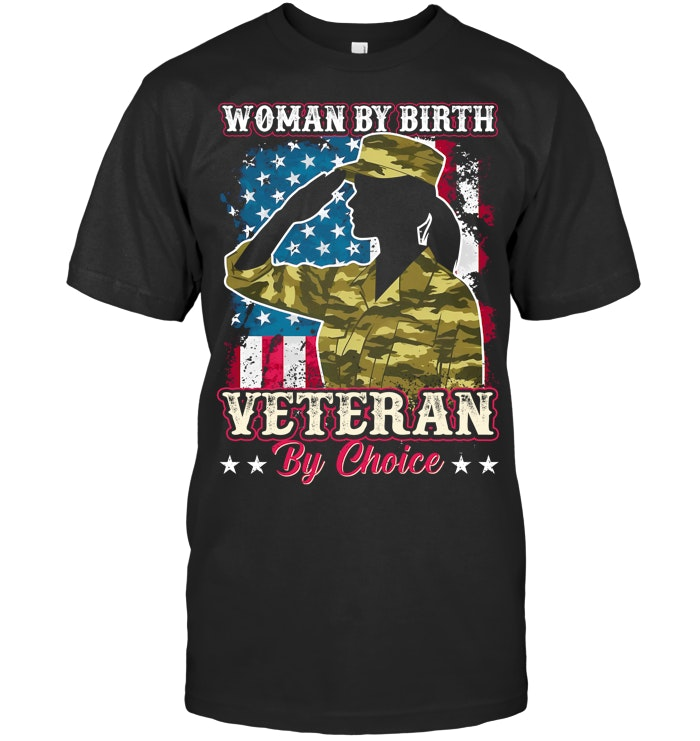 Veteran By Choice Pattern 100% Cotton T-Shirt