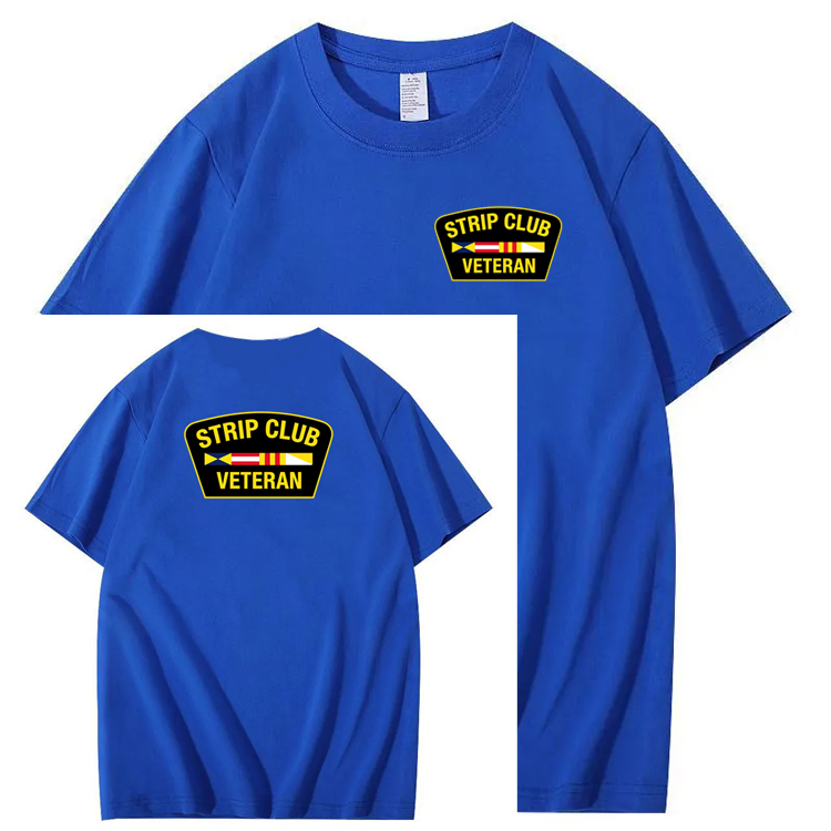 Strip Club Veteran  Pattern 100&Cotton Print T-Shirt