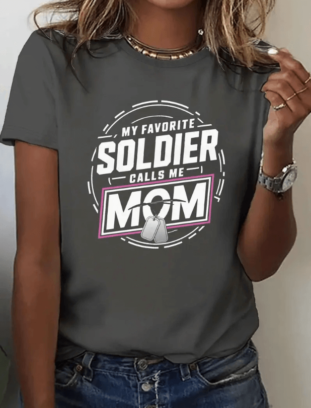 My Favorite Soldier Calls Me Mom - Women's Pure T-Shirt