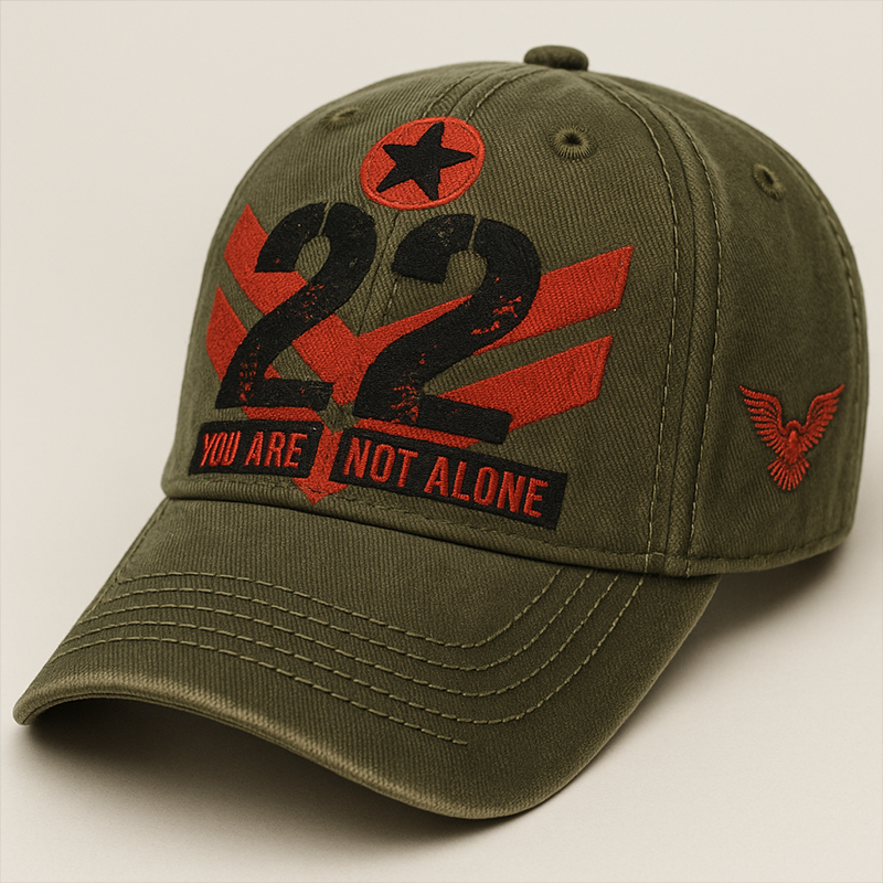 22 A Day Veteran Lives Matter Print Hat