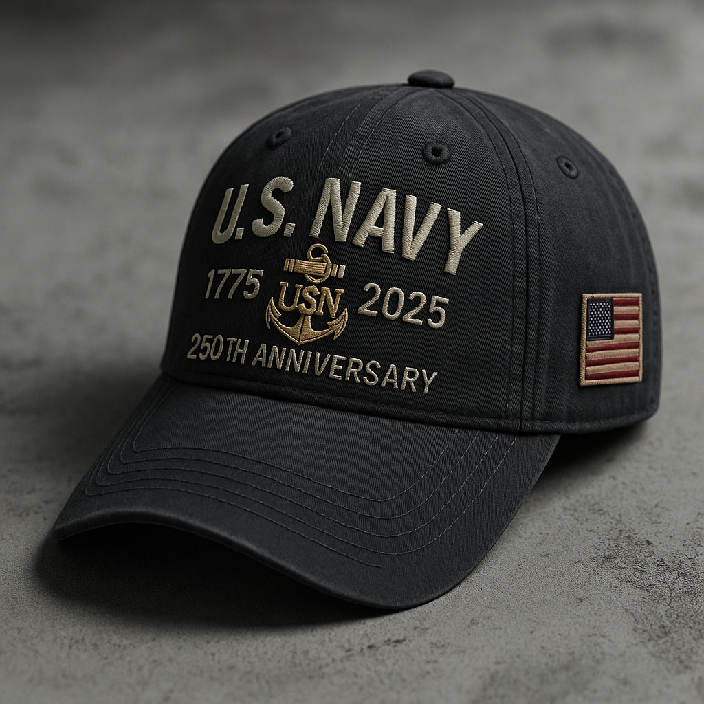 NAVY VETERAN TRIBUTE 250TH— U.S. NAVY ANNIVERSARY CAP