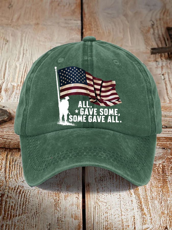 'All Gave Some, Some Gave All' print hat