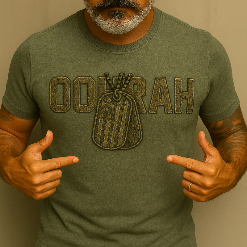 USMC Veteran Print T-shirt