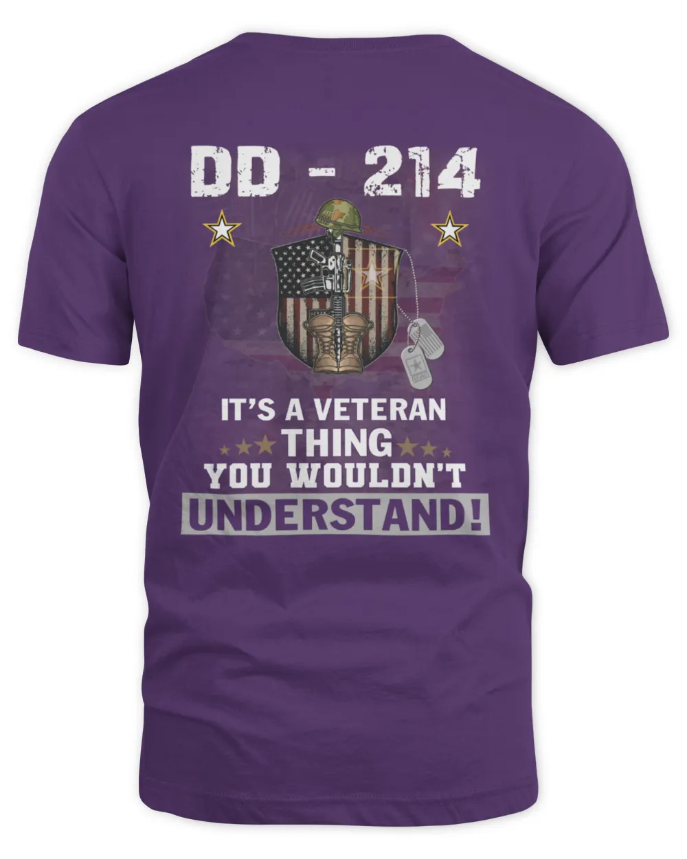 DD-214 Pattern 100% Cotton T-Shirt